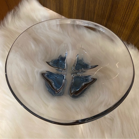 Vintage 1960’s rare skrdlovice glass footed designed by Frantisek Zemek - Picture 3 of 12